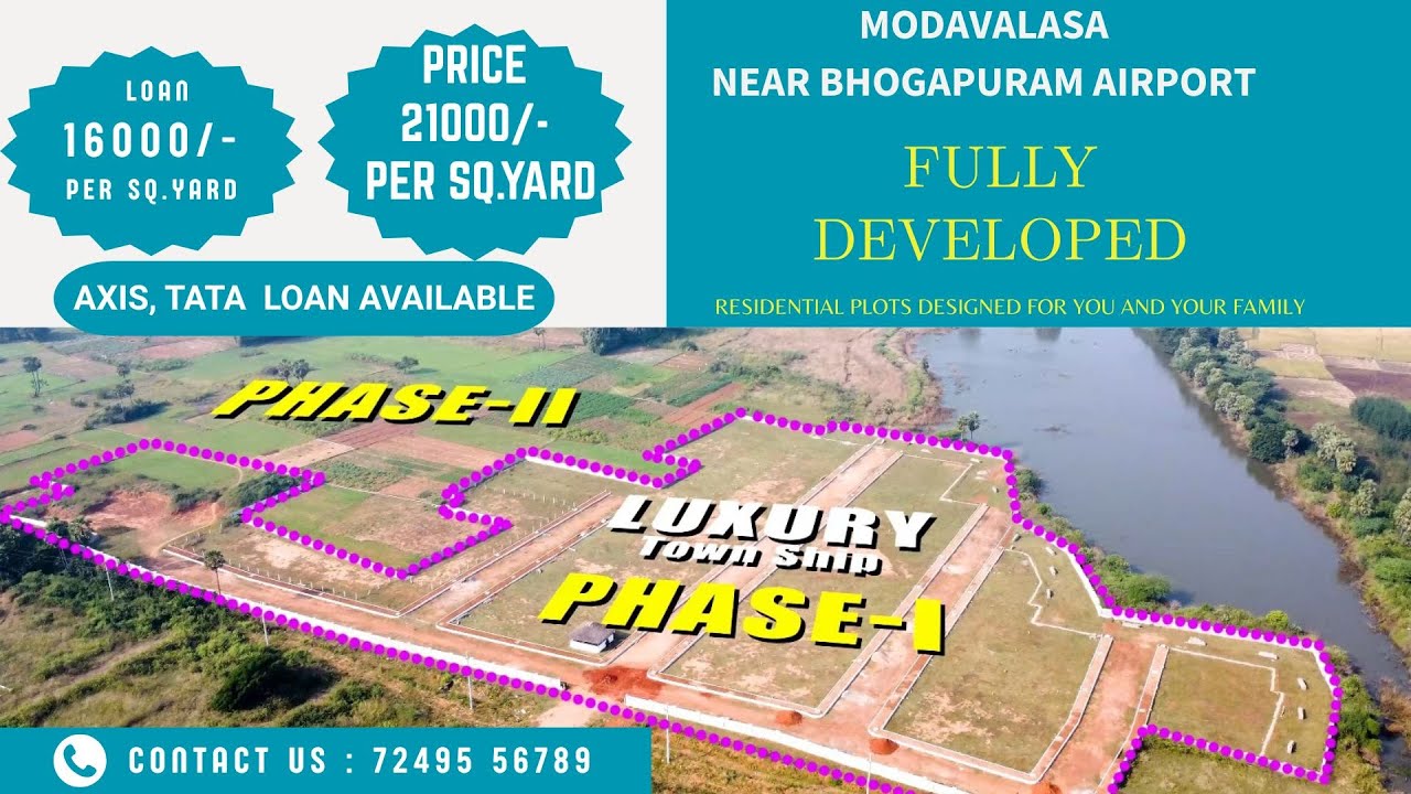 LUXURY TOWNSHIP | BHOGAPURAM | VISAKHAPATNAM | PLOTS FOR SALE | CONTACT NO : 72495 56789
