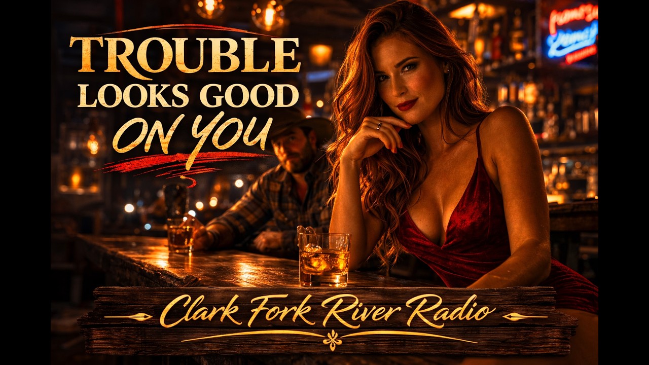 Trouble Looks Good On You  | Modern Country Night Song | Clark Fork River Radio