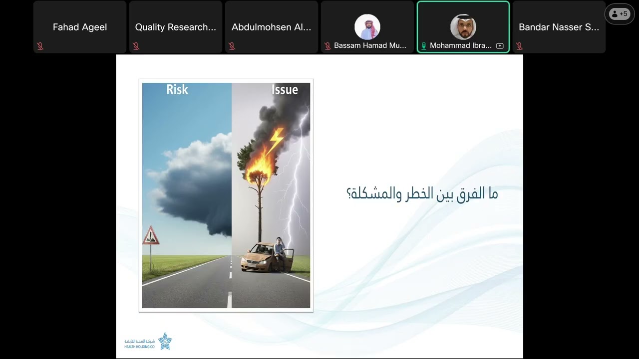 ورشه عمل ادارة المخاطر الموسسية