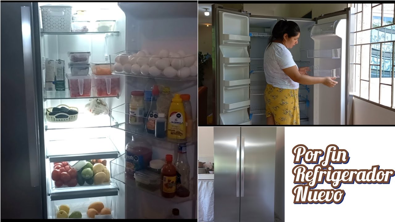 Por fin  tenemos  refrigerador Nuevo💕#organización