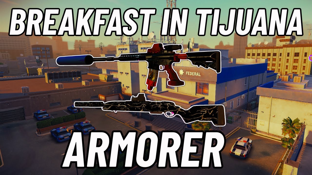 Payday 2 - Breakfast In Tijuana DSOD Solo NoAI/Downs/Assets/Jokers/Uppers - Armorer DMR/Sniper Build