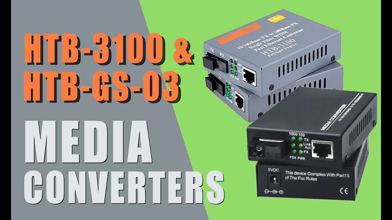 Медиаконвертеры HTB-3100 и HTB-GS-03 | Распаковка, тестирование, обзор | SpliffyTV