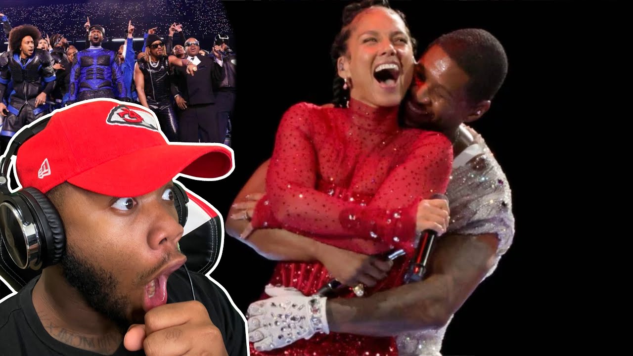 Usher Super Bowl 58 Halftime Show Alicia Keys, Jermaine Dupri, Ludacris, Lil Jon, H.E.R | Reaction