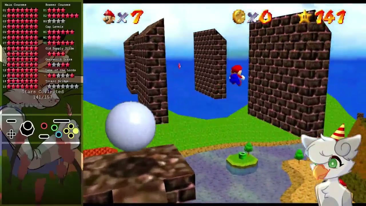 Super Mario 74 Extreme Edition | Overworld Stars (Savestateless)