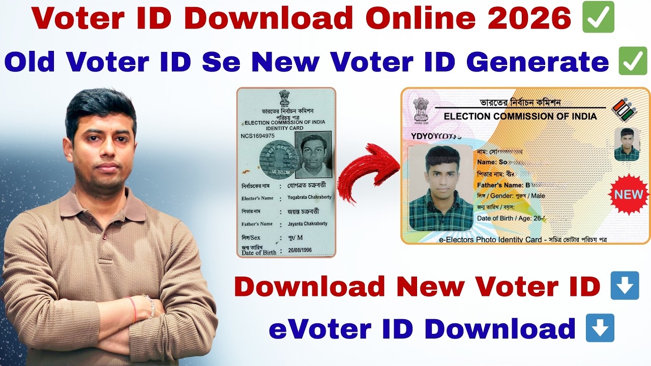 Voter ID Download Online 2026 ✅ | Old Voter ID Se New Voter ID Generate ✅ | eEPIC ID Download Online