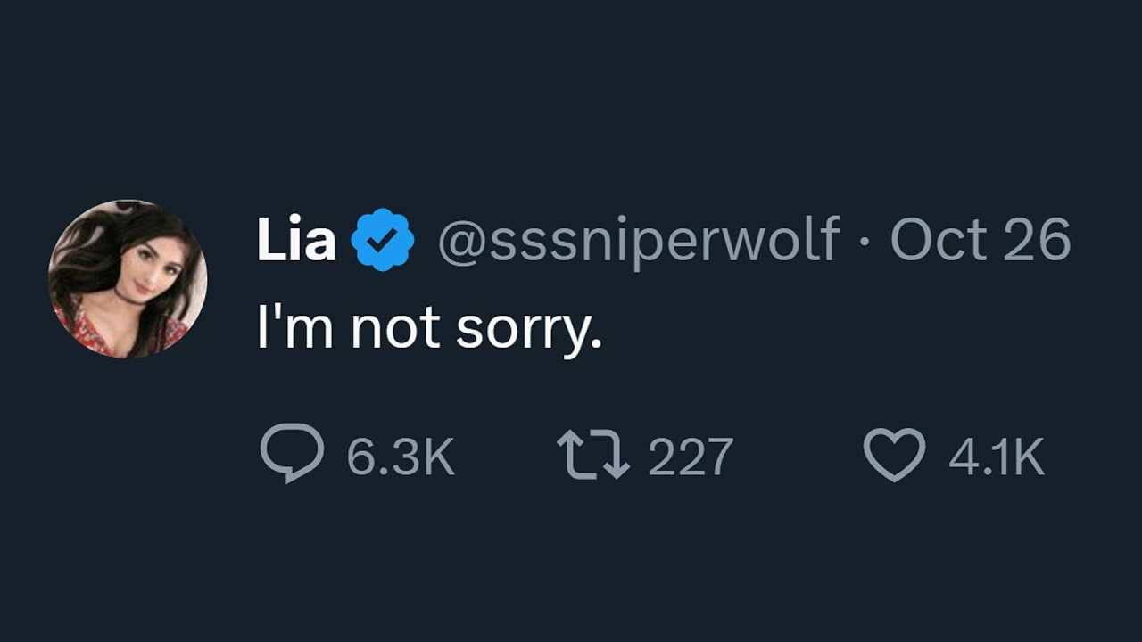 SSSniperwolf Situation just keeps getting worse