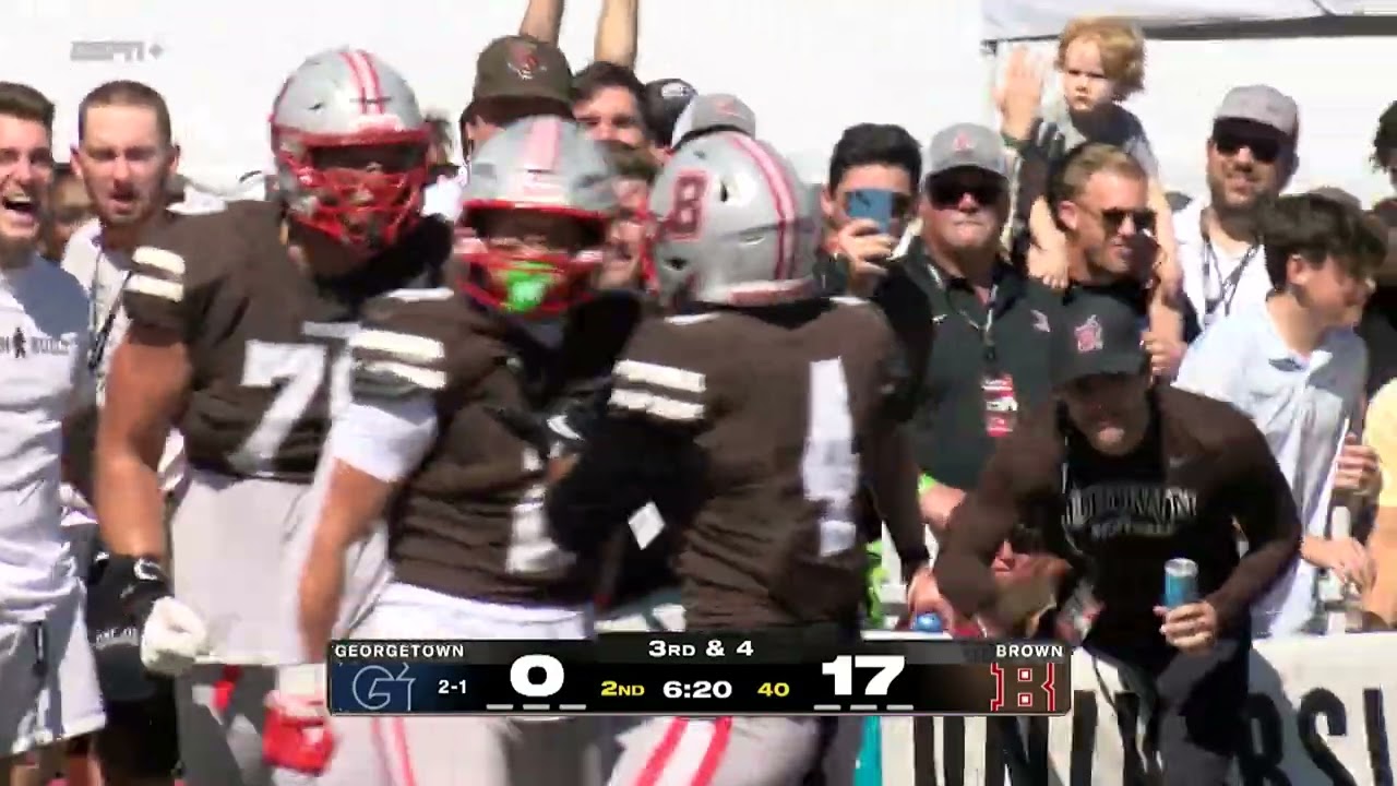 Brown vs Georgetown: Football Highlights