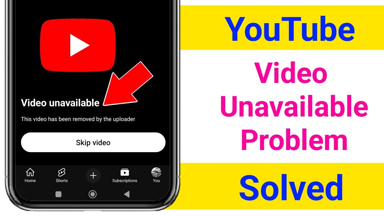 Video Unavailable Problem On YouTube || Fix YouTube Video unavailable problem 2025