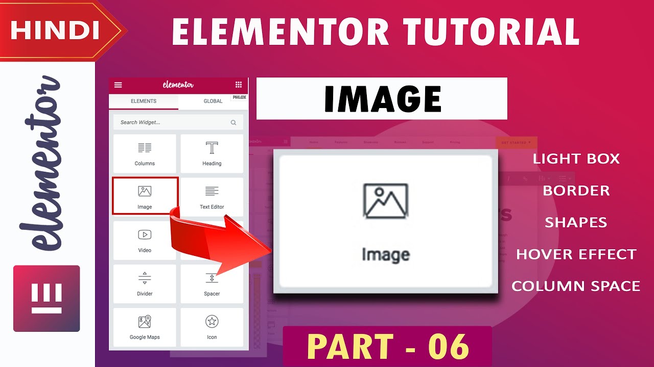 [ IMAGE ]  Elementor Tutorial in Hindi | Part - 06 | 2020