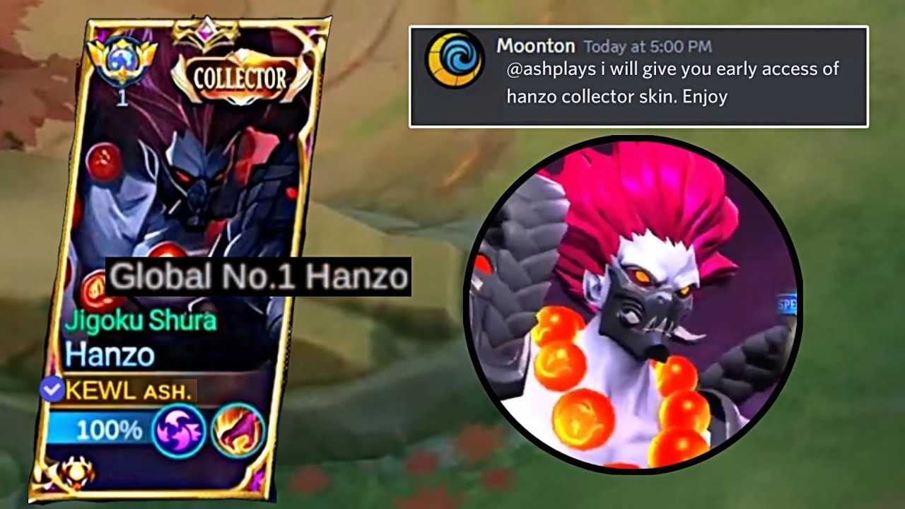 THANK YOU MOONTON FOR THE HANZO COLLECTOR SKIN (Hanzo Jigoku Shura)