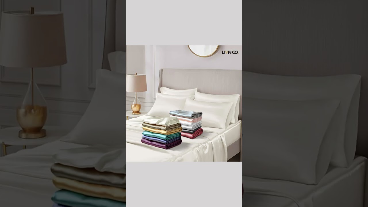 Luxurious Satin Sheet Set for a Smooth, Silky Bed | #LIVNCO #luxurybedding