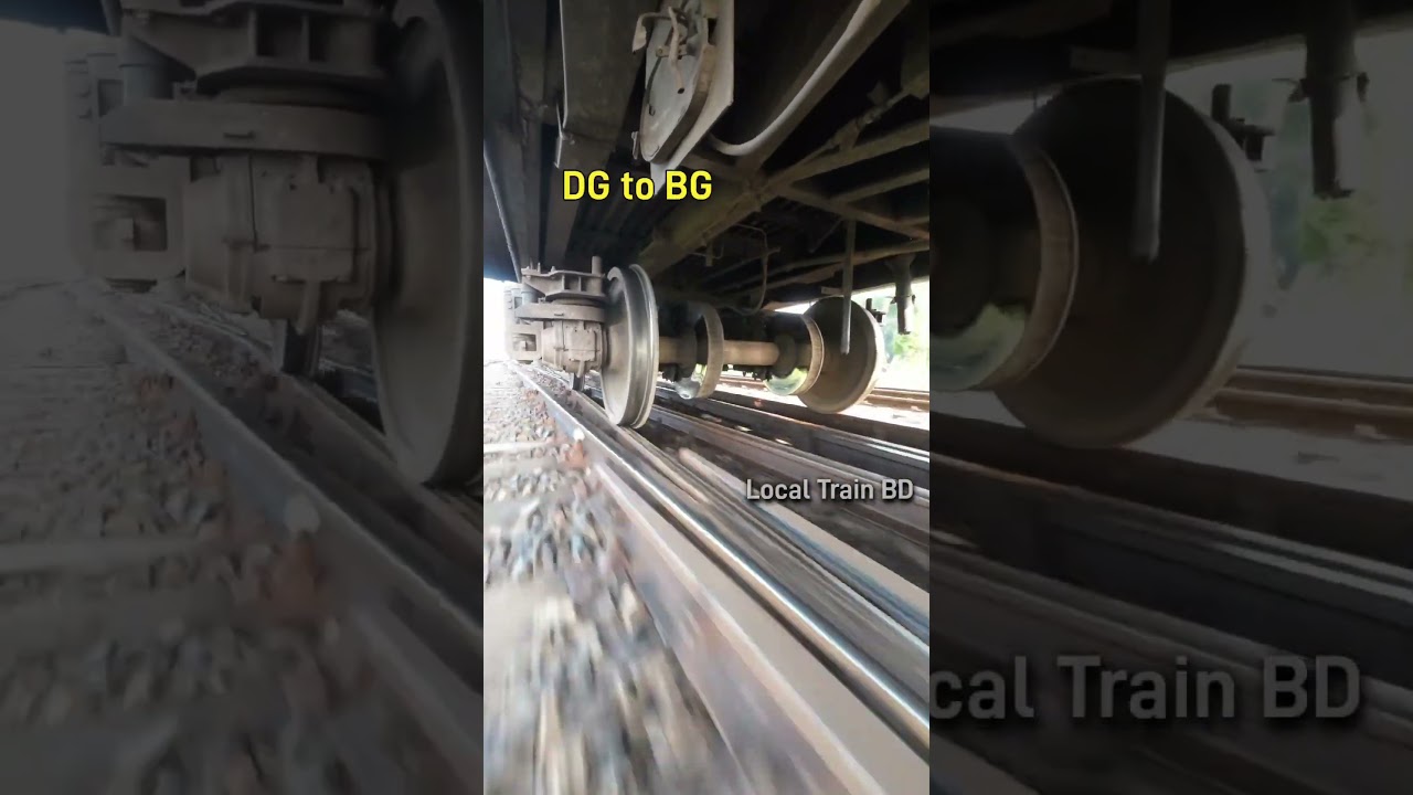 Smoothly high speedy line change of wheels. #railway #shorts