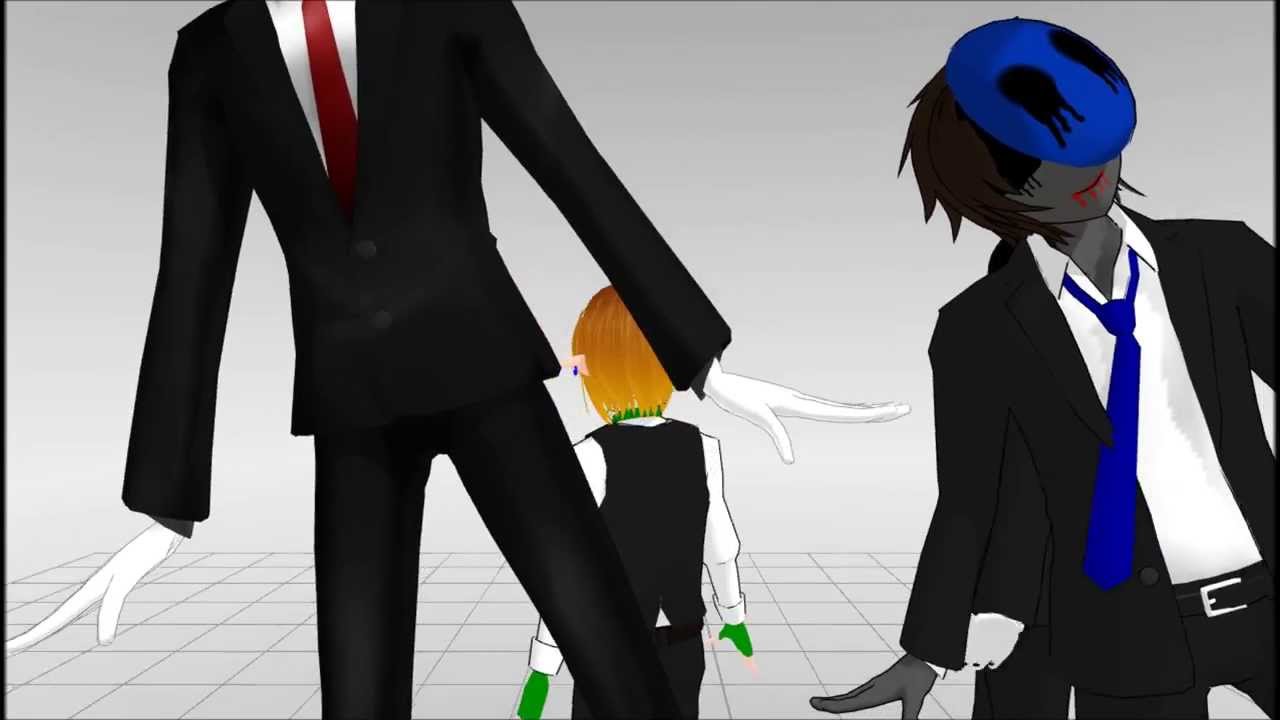 【MMD】Creepypastas (Poker face)