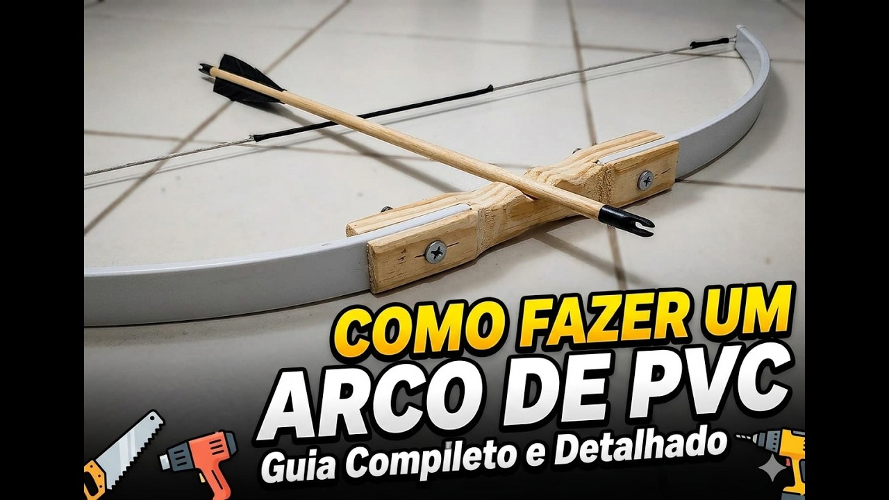 arco feito com pvc madeira totalmente caseiro(passo a passo)#arco#pvc#madeira
