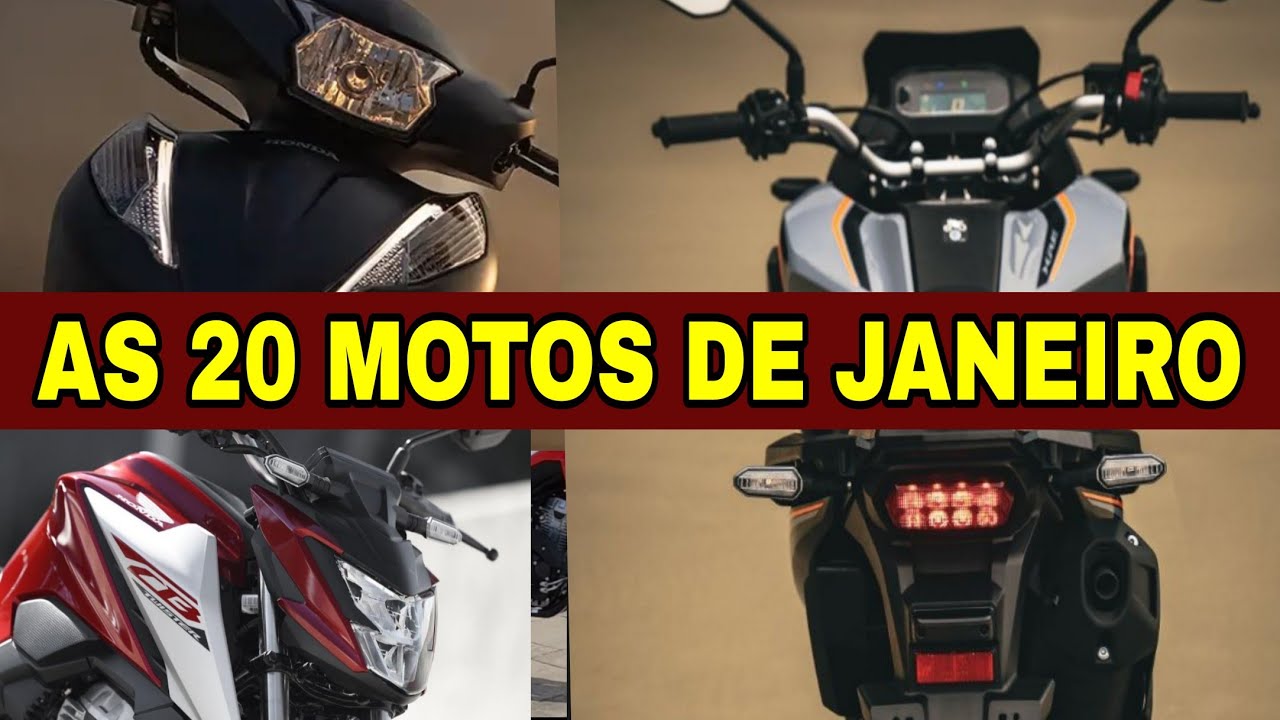 20 Motos mais vendidas de JANEIRO!