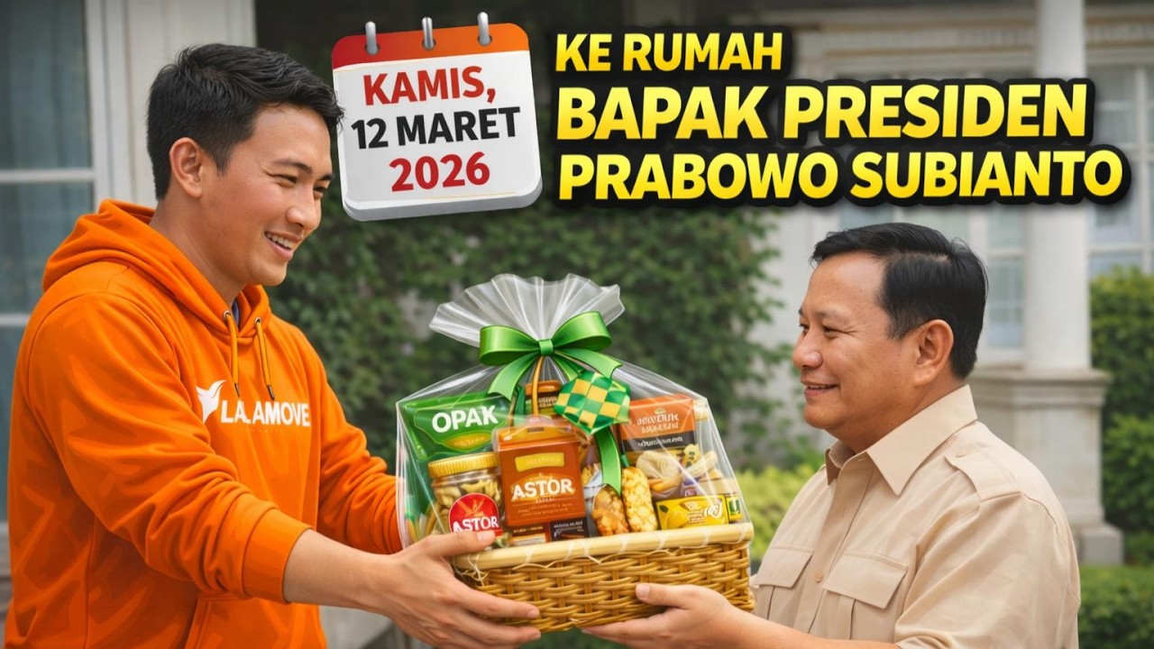 #LALAMOVE KIRIM PARSEL KE RUMAH BAPAK PRESIDEN PRABOWO SUBIANTO | Jumat 13 Maret 2026