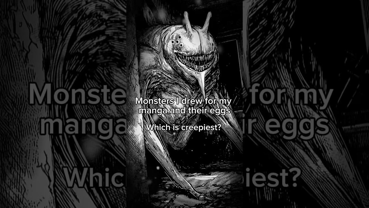 Monster I Drew For My Manga Egg Vs Adult #shorts #manga