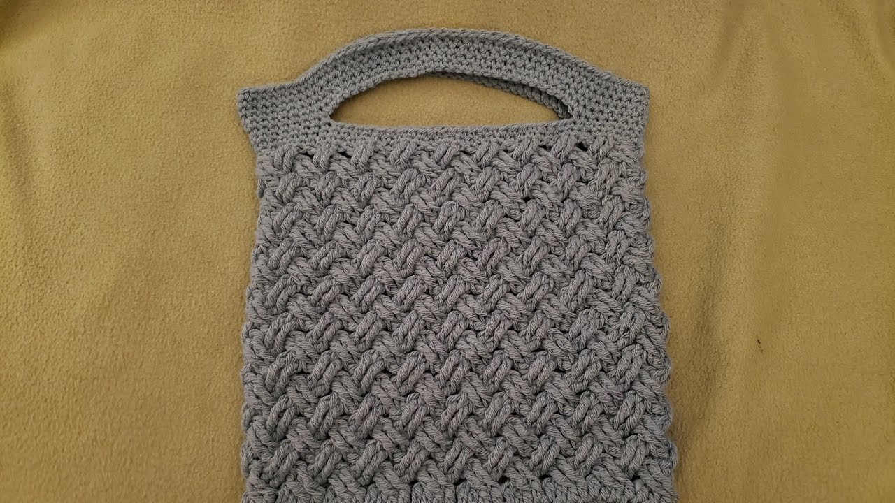 Part 1 - The Celtic Weave Bag - Crochet Tutorial!
