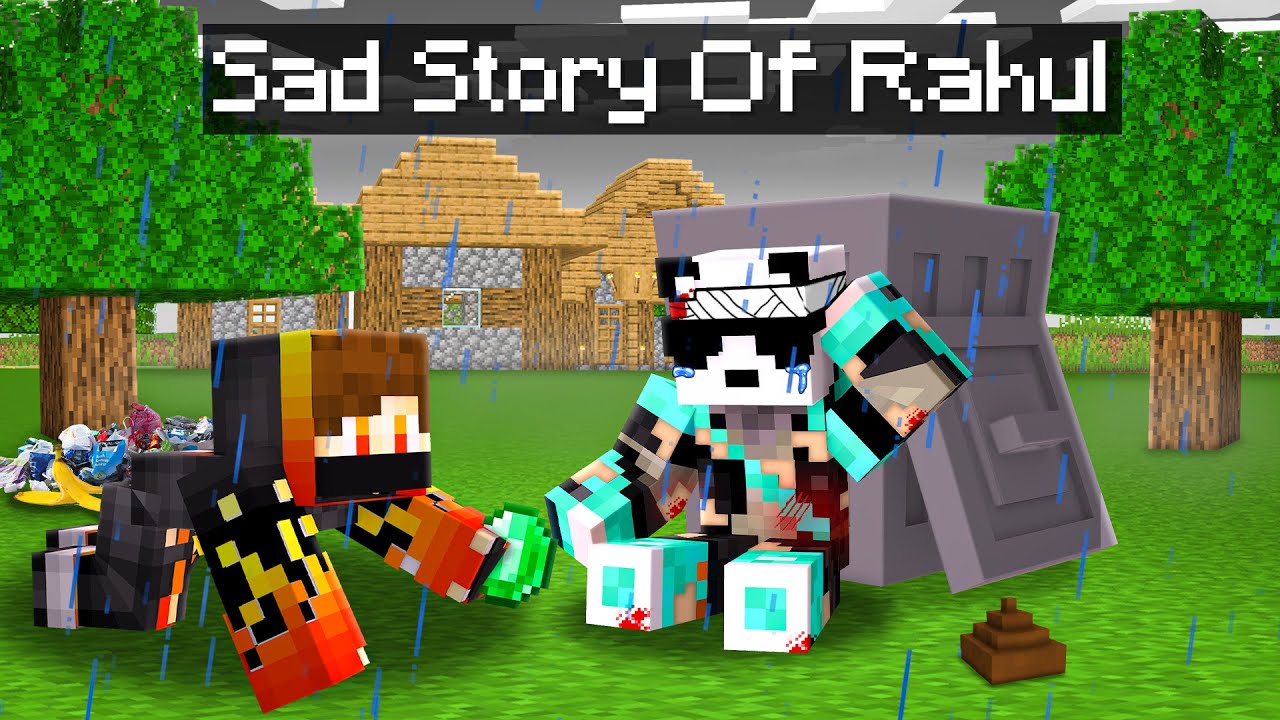 The Sad Story of Rahul in Minecraft!😭