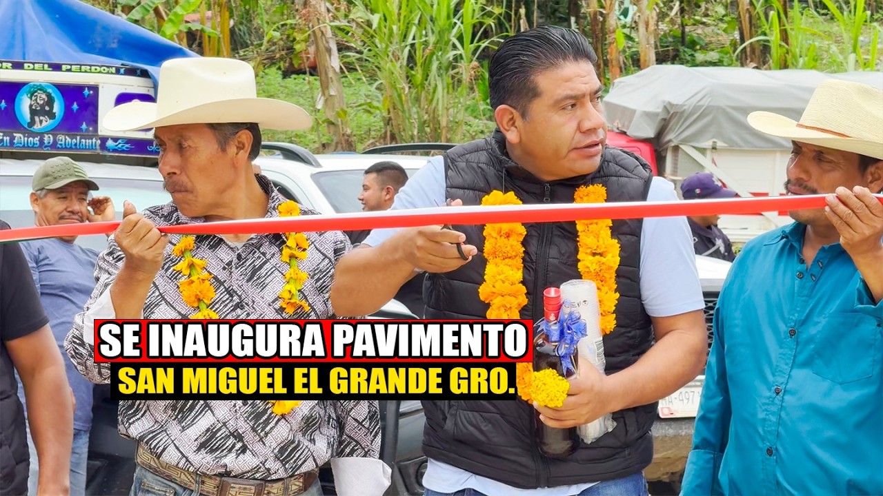 Así quedó el Pavimento de San Miguel el Grande Guerrero / ya Hay paso para el pueblo