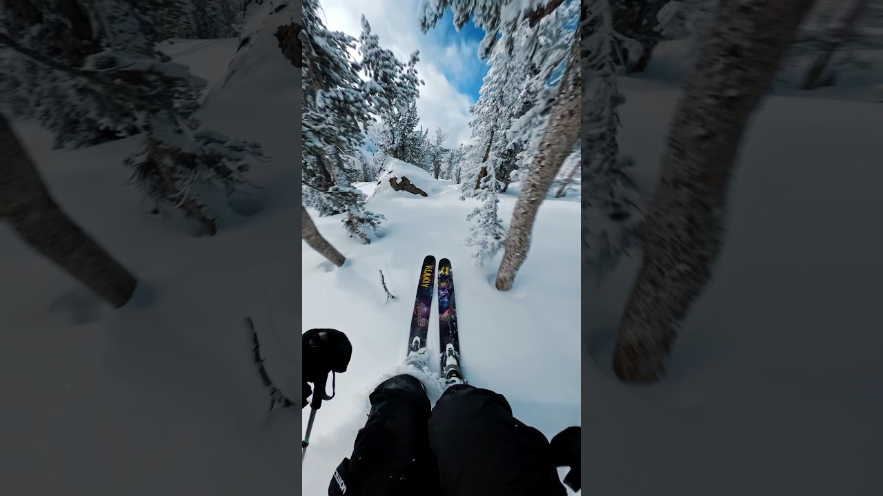 Video game skiing with GoPro MAX