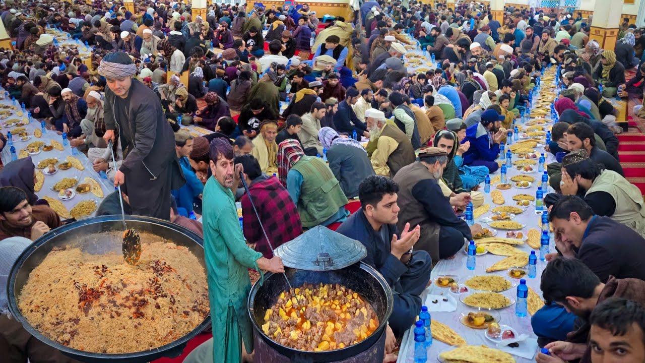 Preparing and Serving Free Iftar for Thousands of People |iftar in Afghanistan|Ramadan 2025
