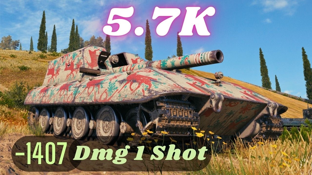 Мир танков G.W. E 100 - 5,7 тыс. урона 7 убийств артиллерии и G.W. E 100 - 5,5 тыс. урона