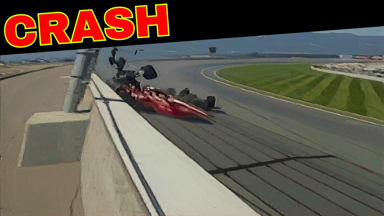 Arie Luyendyk and Arnd Meier Huge Crash (1997 CART Fontana)