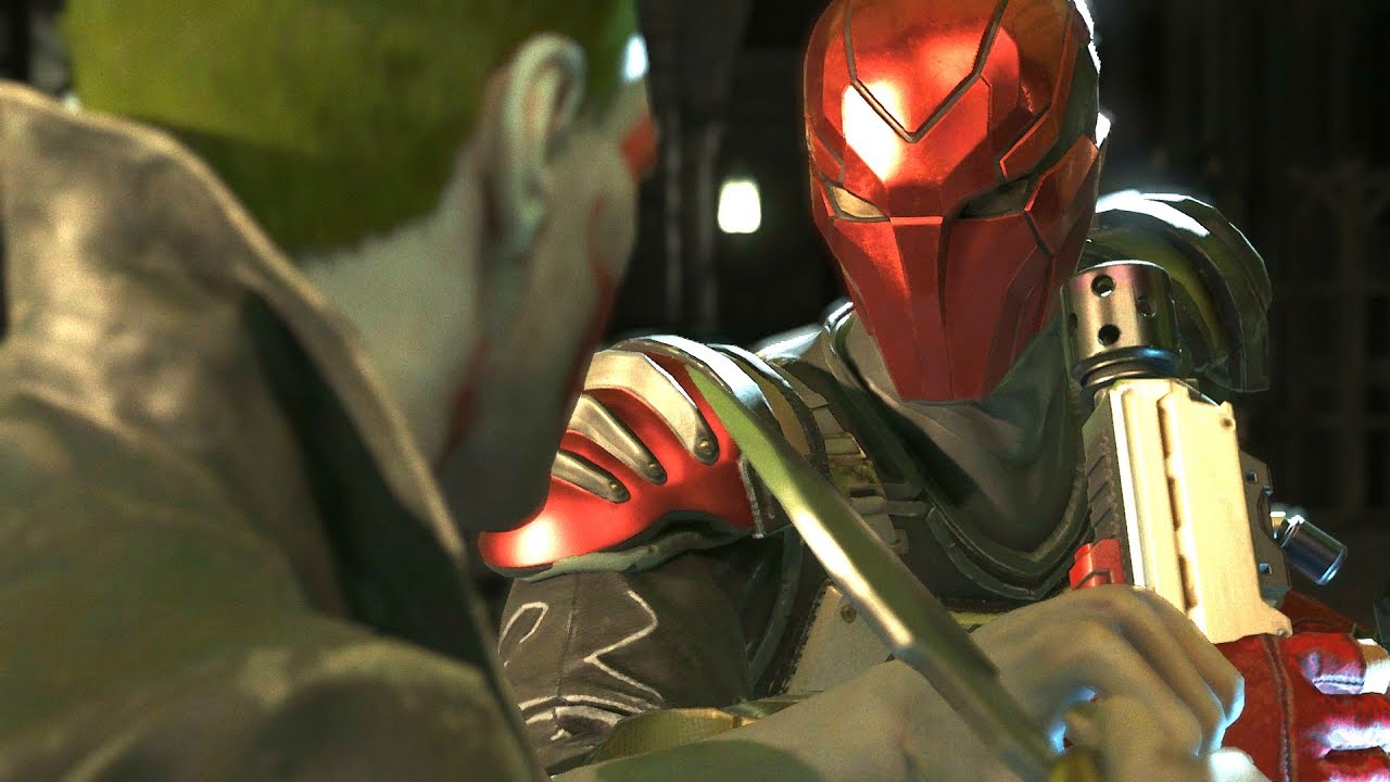 Injustice 2 — Красный Колпак против Джокера — все вступительные диалоги/все цитаты из столкновени...