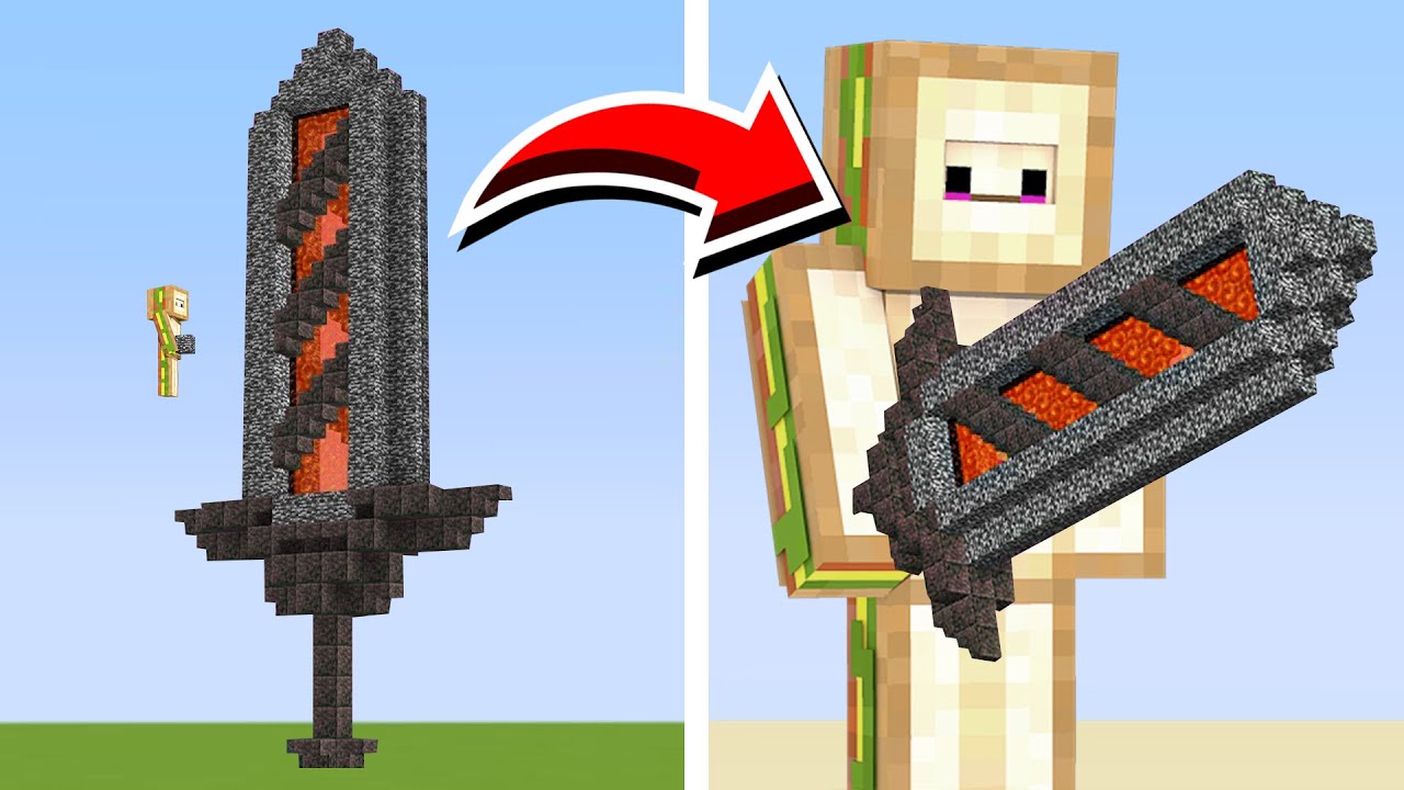 YAPTIĞIM YAPILAR EŞYAYA D&Ouml;N&Uuml;Ş&Uuml;YOR! - Minecraft
