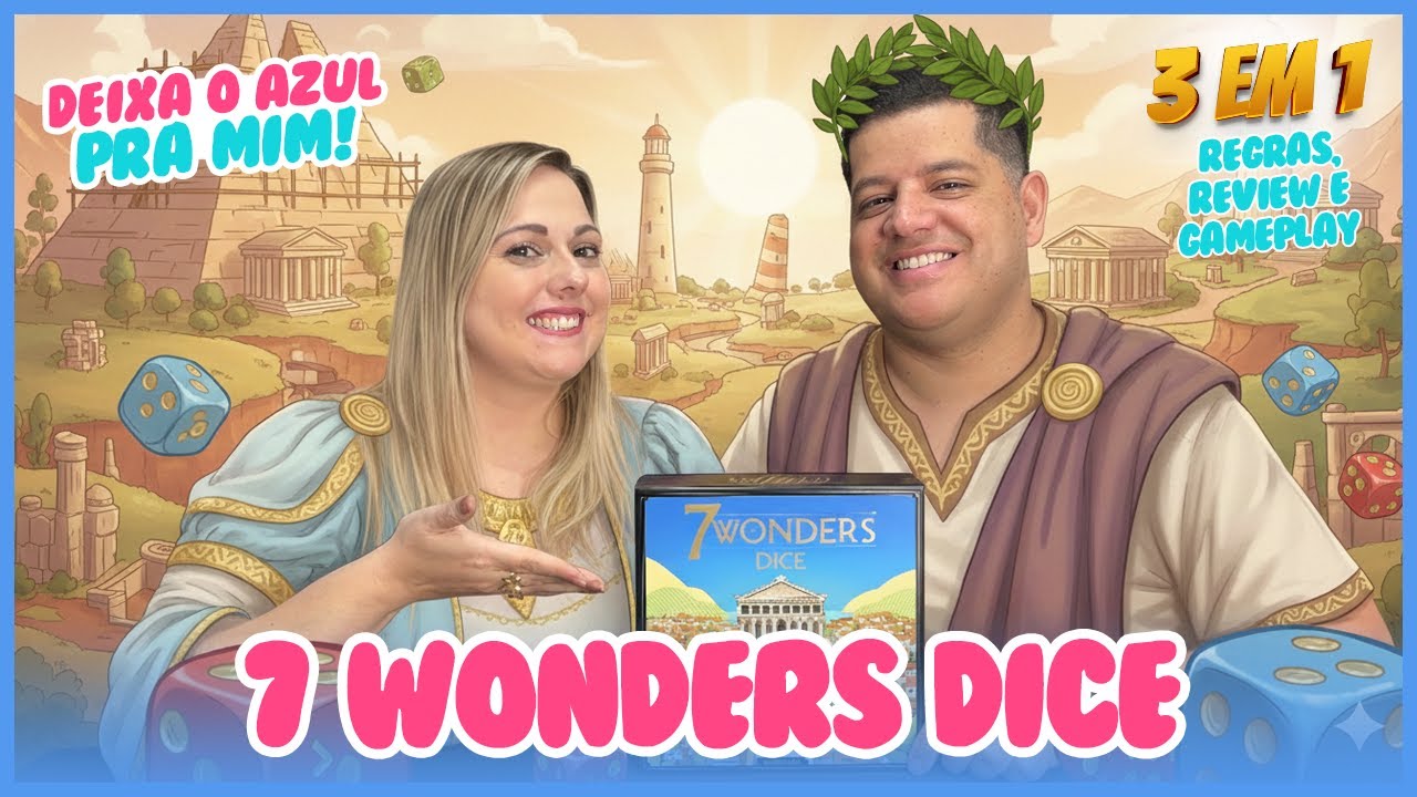 7 Wonders Dice EXPLICADO e JOGADO: Vale a pena? | Review e Gameplay