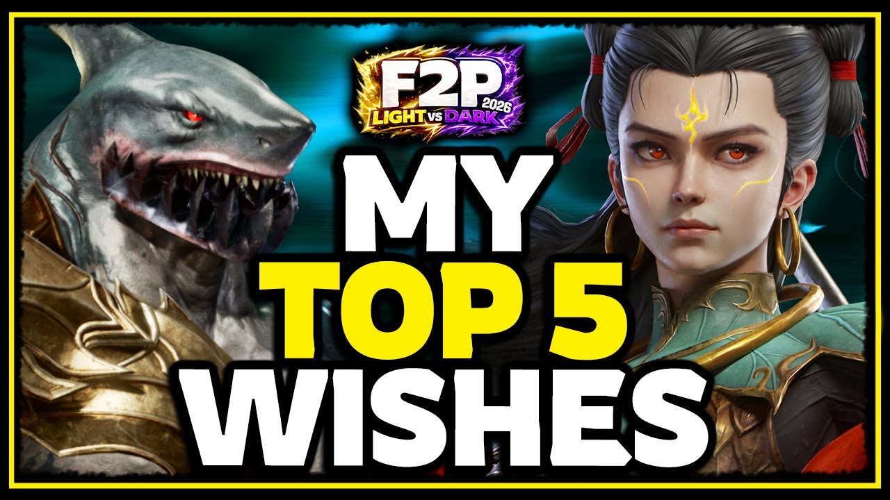 My TOP 5 HEROES 💛 Did I Get them?! 💥 Light vs Dark [F2P 2026] ✤ Watcher of Realms