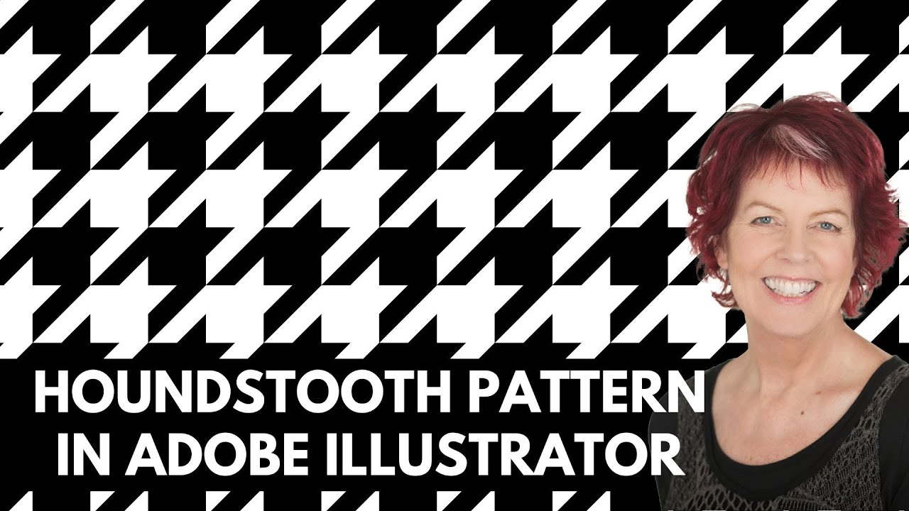 Illustrator — Узор «Гусиная лапка» — Одноцветные и многоцветные версии