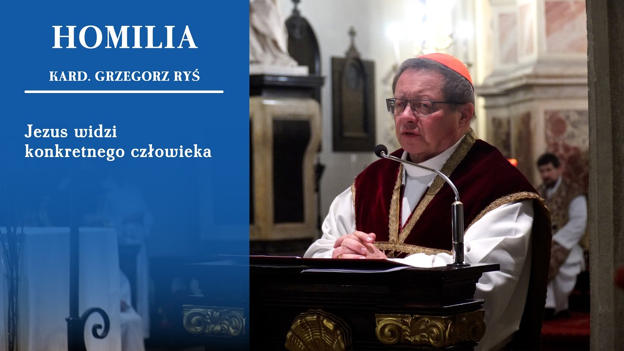 Kard. Grzegorz Ryś do studentów w kolegiacie św. Anny w Krakowie: Jezus widzi konkretnego człowieka