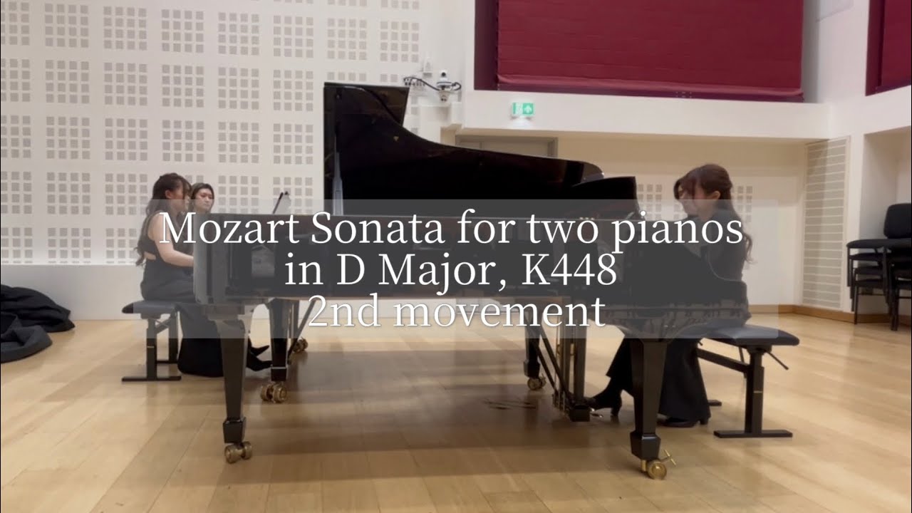 Mozart, Sonata for two pianos in D Major, K448 2nd movement: Lunaria Duo