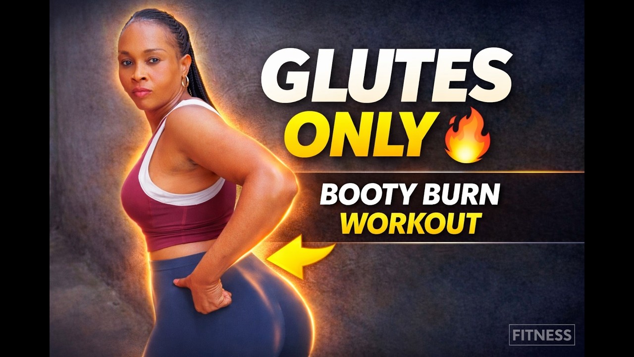 7 Minute Glutes Only Home Workout  • No Equipment • Low Impact