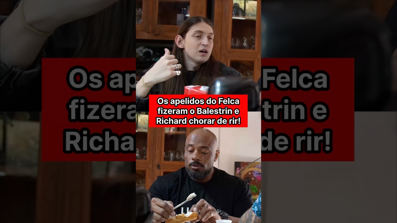 Os apelidos do Felca fizeram o Julio e o Richard chorar de rir 😂 #richardrasmussen #felca