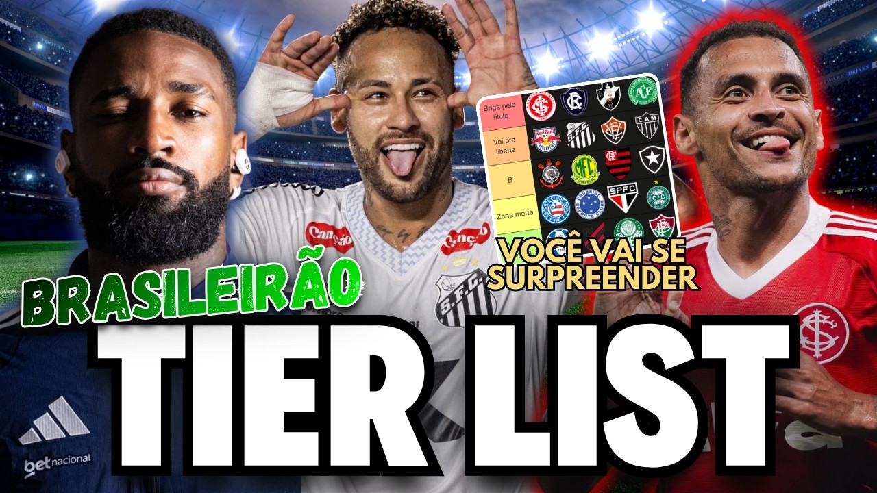 QUEM VAI SURPREENDER EM 2026 ? TIER LIST DO BRASILEIRÃO!!!
