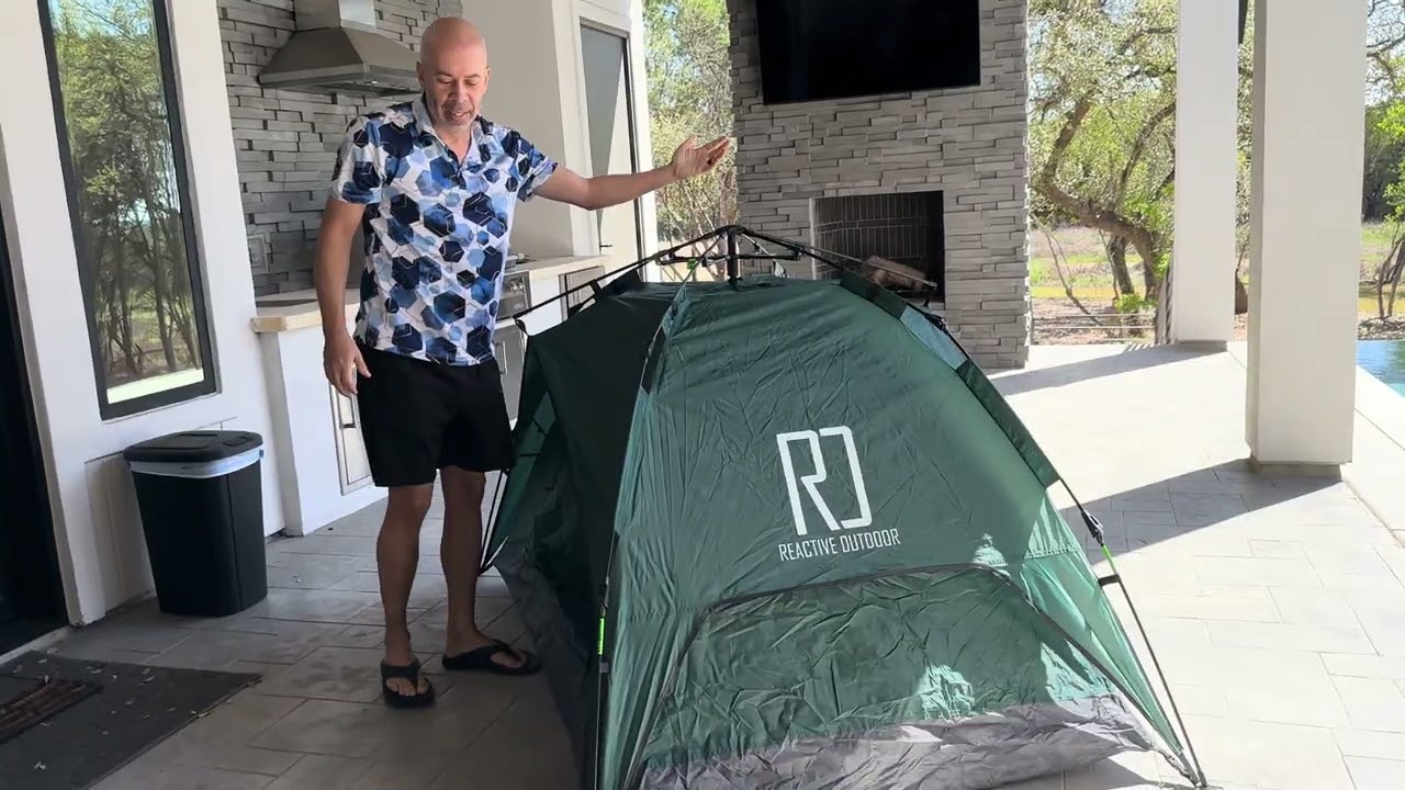 Reactive Outdoor 3 Second Tent (Small 1 - 2 Person)