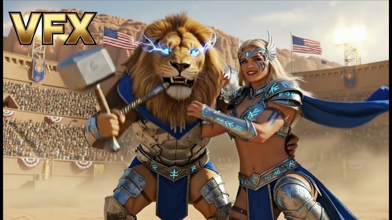 Wolf vs LION ⚔️ Epic Cinematic WAR 🐺🐅 The THE BATTLE FOR ASGARD to Who’s the REAL Boss! 🔥