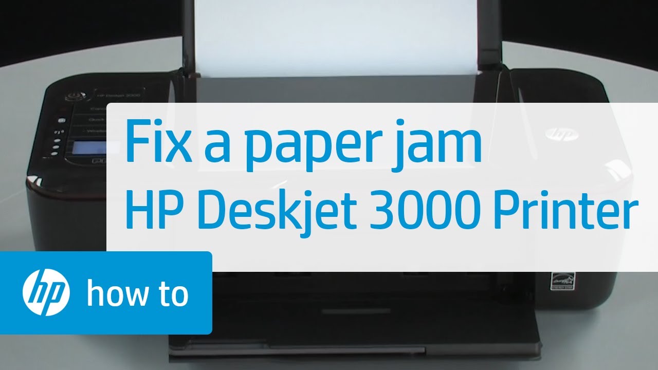 Fixing a Paper Jam | HP Deskjet 3000 Printer | HP