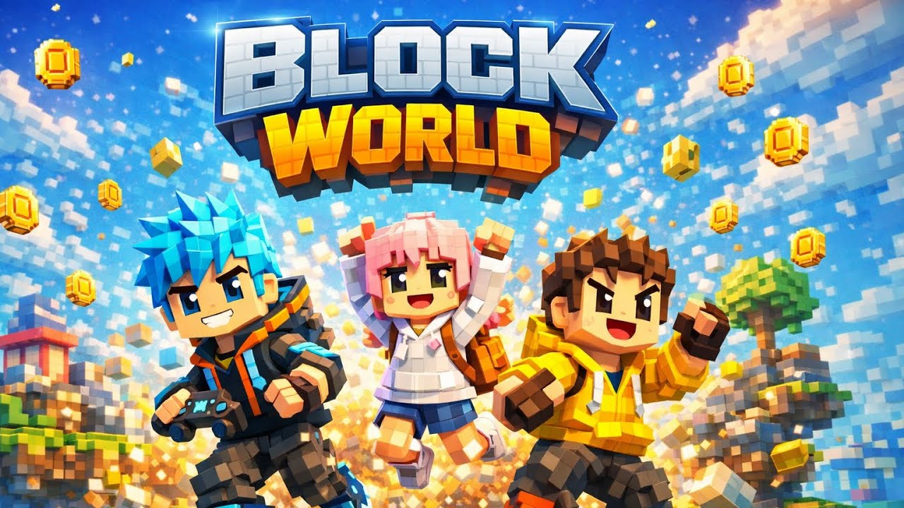 [MV] 🎧 AURA LAB | 🎮 Block World | Epic Voxel Game Adventure Music Video