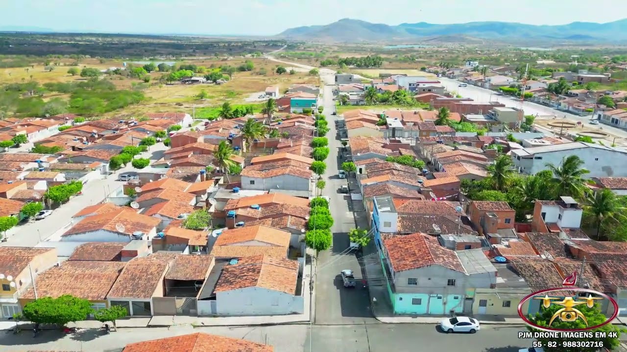 São José da Tapera | Alagoas Brasil | visto de cima em 4K | Dji Mini 3Pro