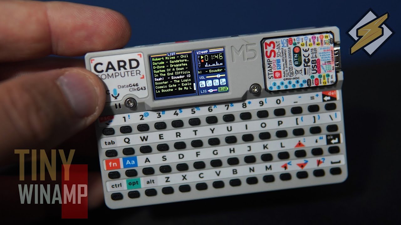 Miniature Winamp (mp3 player) for Card Computer (M5Cardputer)