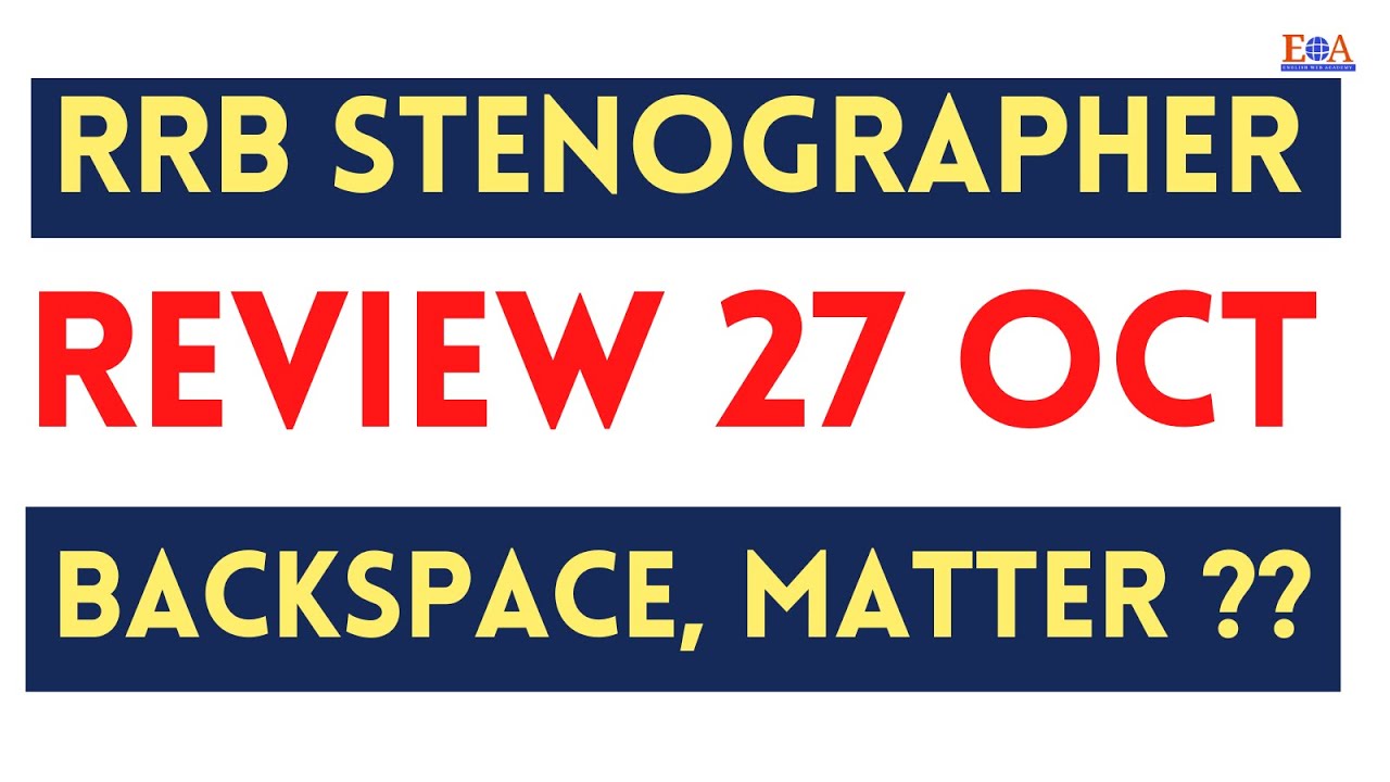 RRB Stenographer Skill Test Review | Mumbai Zone | 27 October 2021 | Authentic Review | Shorthand