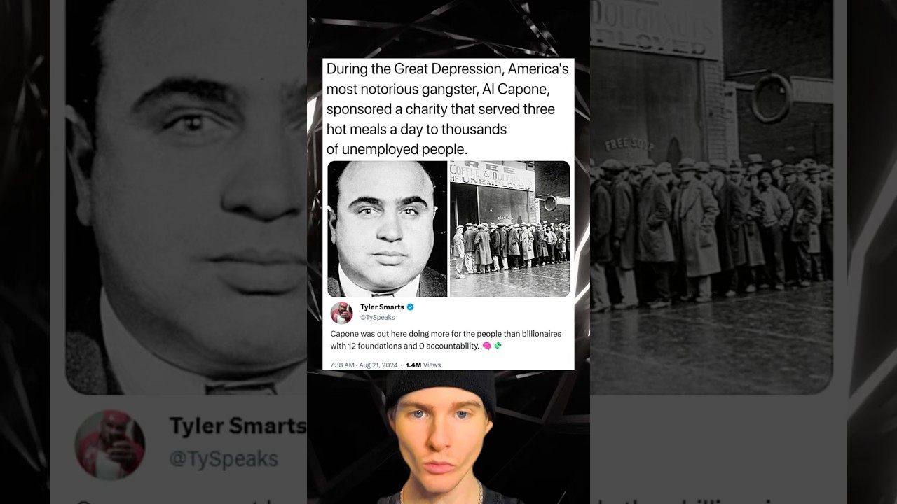 During the great depression, Americas most notorious gangster, Al Capone, sponsored a charity