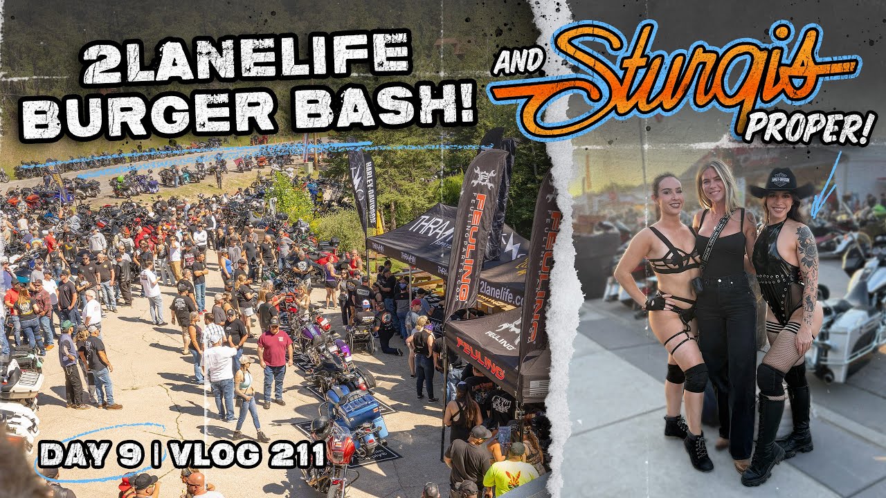 Day 9 - 2LaneLife Burger Bash & Sturgis Proper! (A Closer Look At Main Street)- Vlog 211