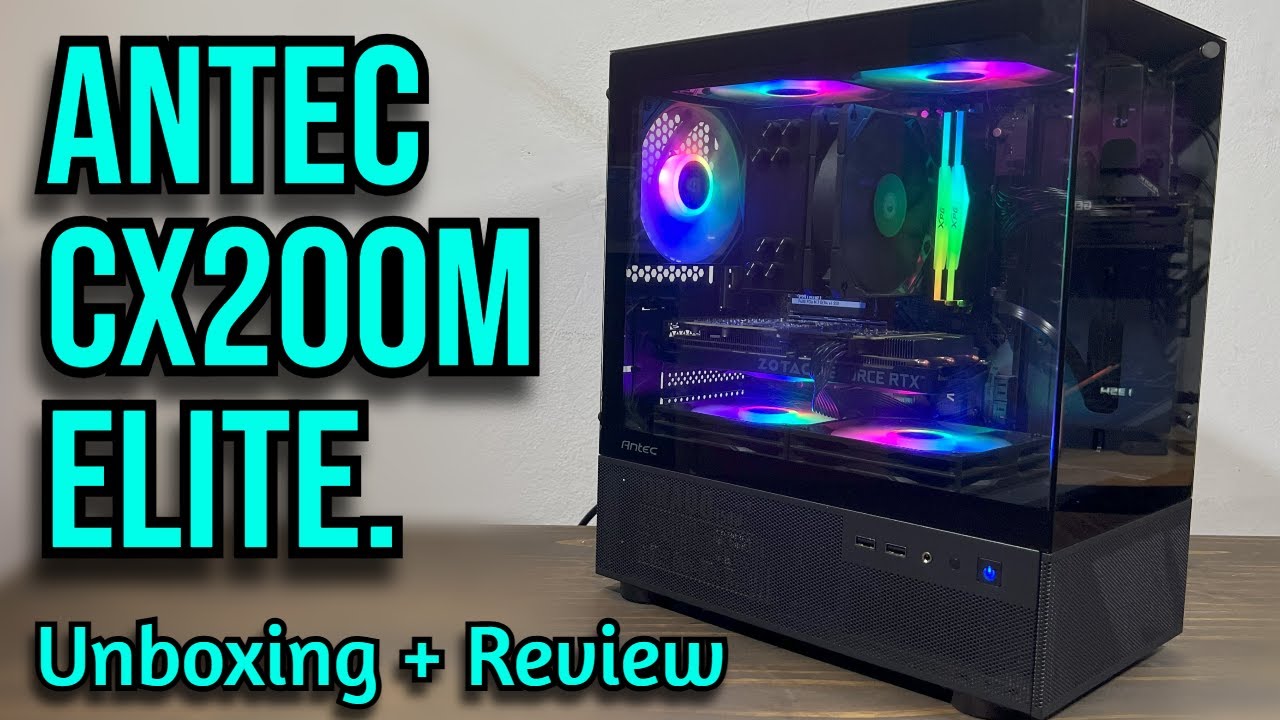 ➡️ ¿UN GABINETE BARATO CON TODO? ANTEC CX200M ELITE RGB. Review + Unboxing Completo