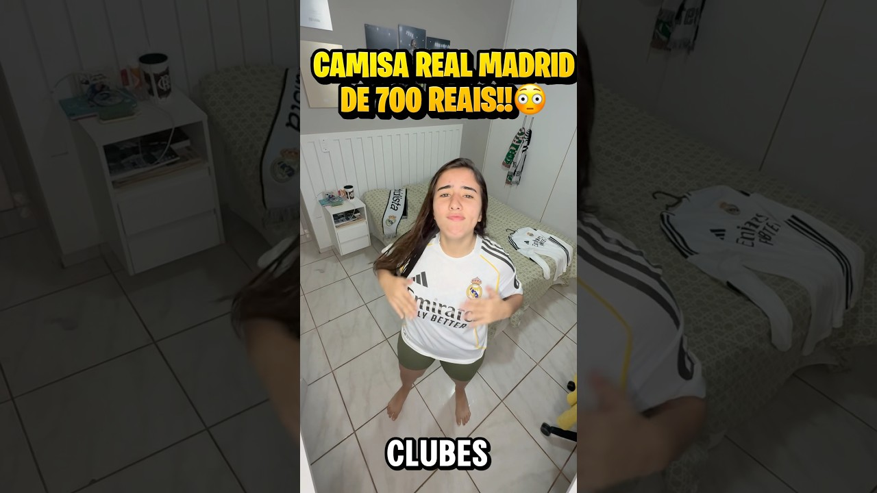 COMPREI A NOVA CAMISA DO REAL MADRID DE 700 REAIS!!!😱⚽️🤯