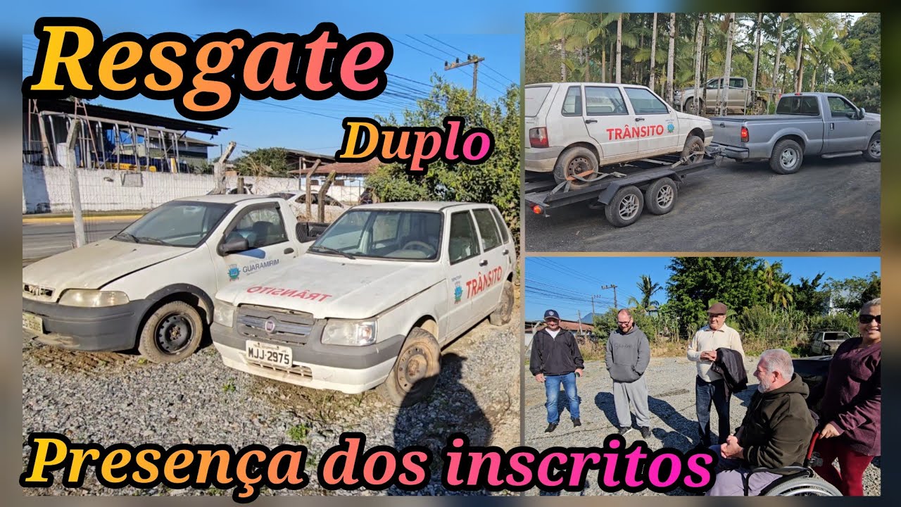 Resgate Duplo, buscamos a Fiat Strada e o Uno, com participação dos inscritos